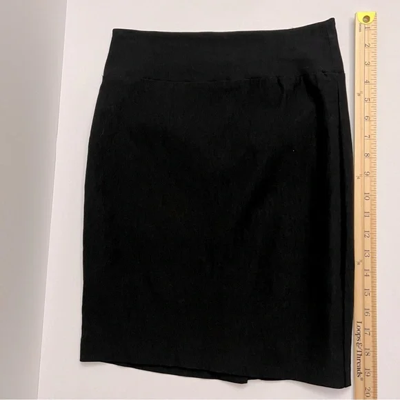 IZ BEYER Stretch High Waisted Pencil Skirt-Black - Picture 5 of 8